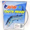 Variation-of-AFW-TOOTH-PROOF-BROWN-SINGLE-STRAND-STAINLESS-STEEL-LEADER-FISHING-WIRE-27LB-360-331853302993-1b3a